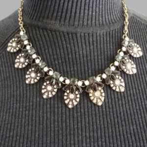 Stella & Ruby Multi Colored Crystal Bib Necklace - image 1